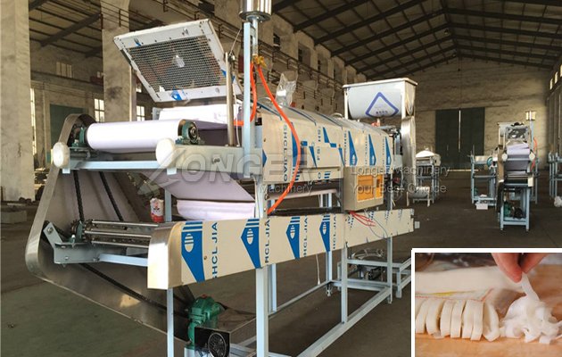 Commercial Fresh Wide Rice Noodle Machine